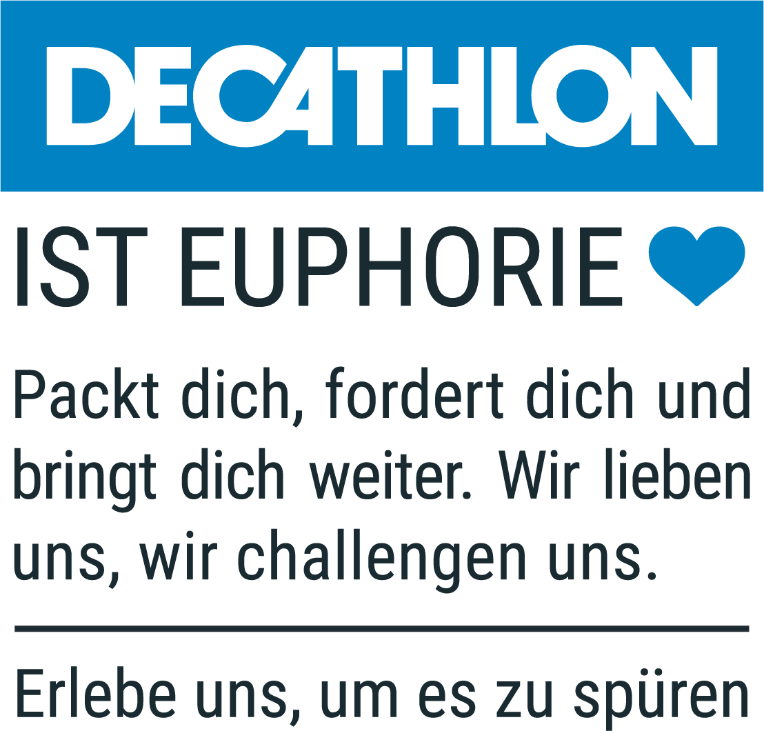 Claim von AGP "Decathlon ist Euphorie"